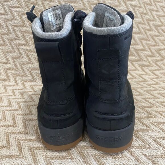 Sperry Top Sider Women's Maritime Cruz Leather Ankle Boots Black Size 7 - Picture 6 of 9